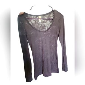 Women's Long Sleeve Gray Top